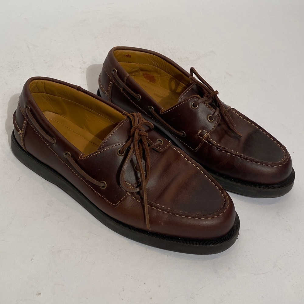 Zara Brown Real Leather Boat Shoes! Size 42 Men’s 9 Women’s 11 Moccasin Loafers
